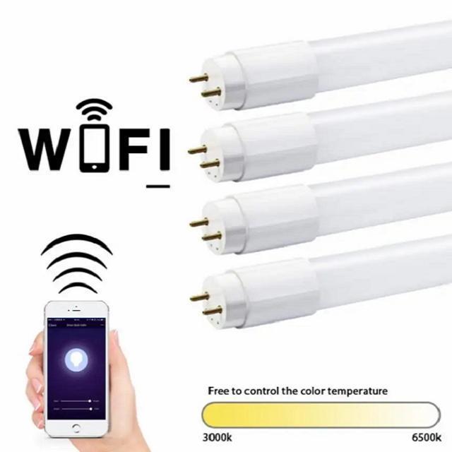 Tuya APP Wireless Remote Control CCT Dimmable Smart T8 Led Tube Light Google Home