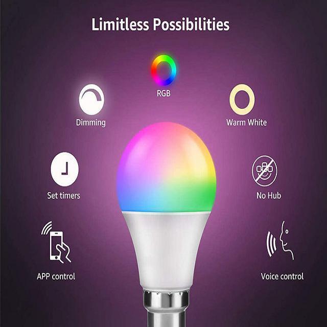 led wifi alexa smart led light bulb led emergency bulb b22 led light bulb led filament bulb