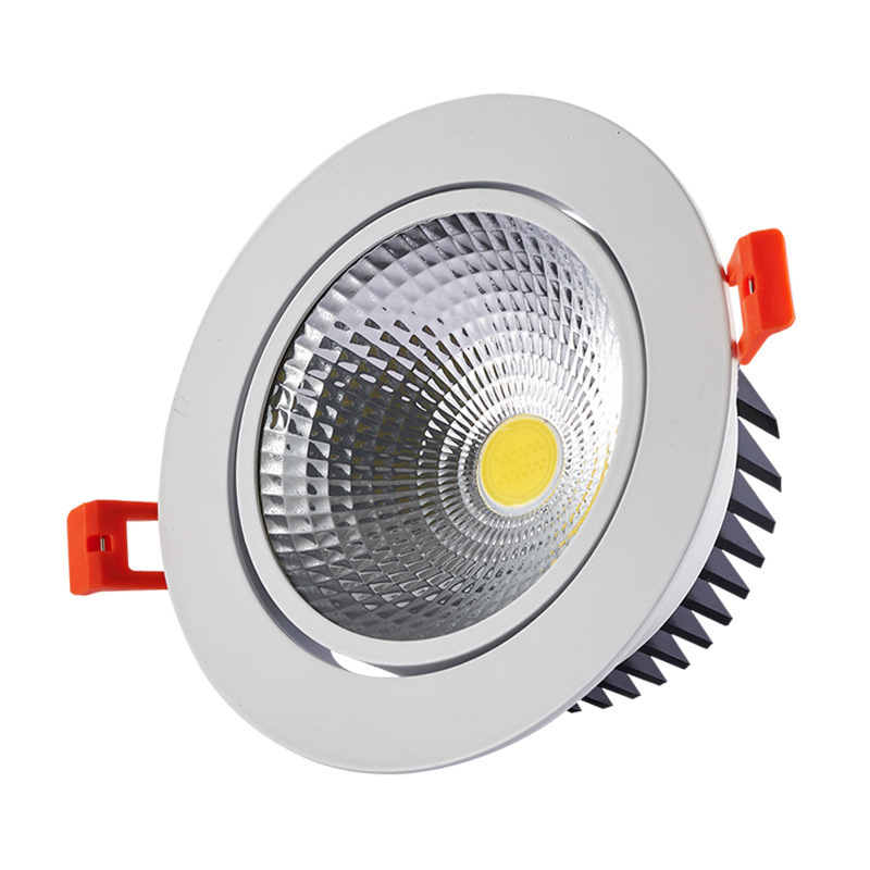 30W 8 inch recessed lux cob led down light dimmable recessed slim crystal down light led