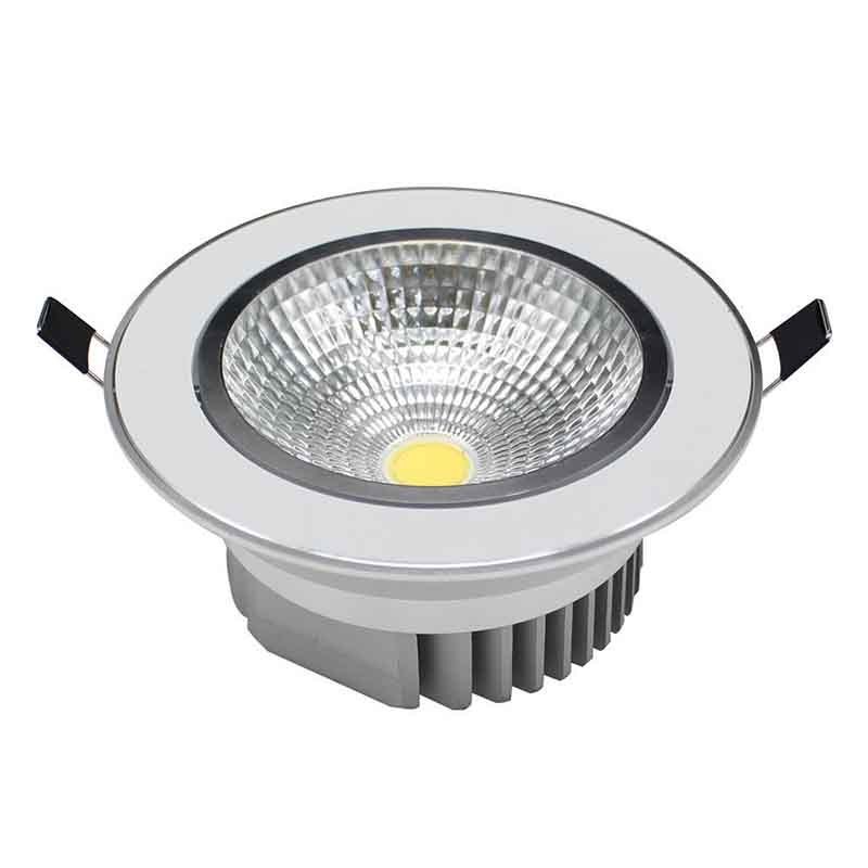 Aluminum AC220V Recessed Spot Light 2835 Lamp 18W 15W 12W 9W 7W 5W 3W LED Round Panel Ceiling Downlight