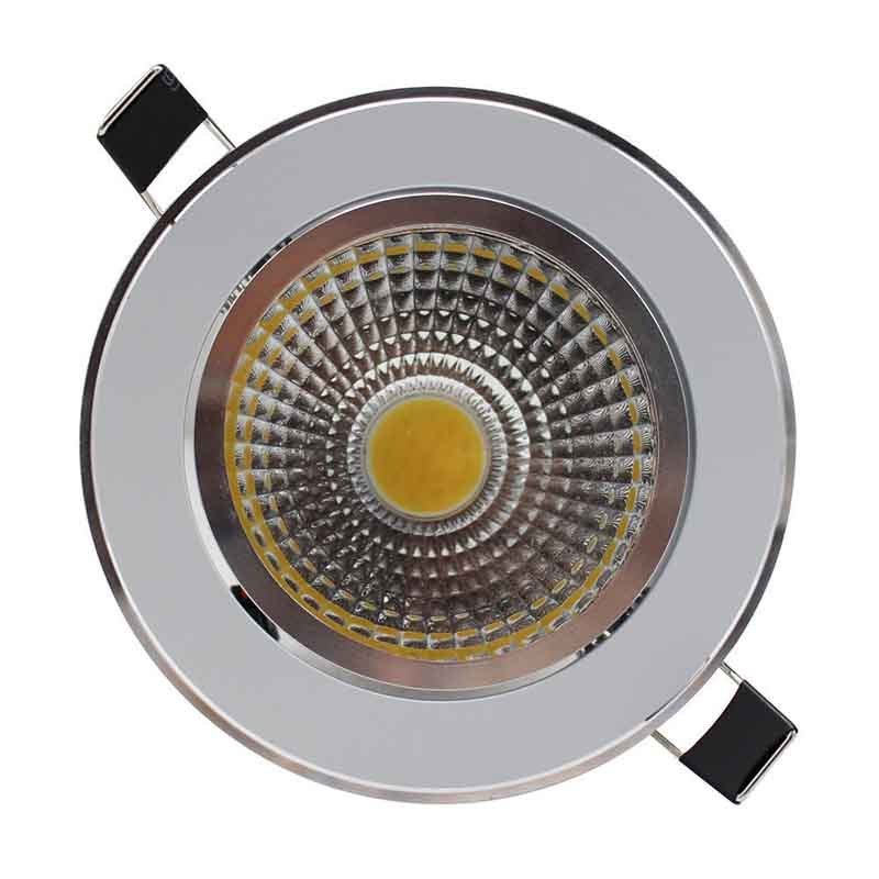 Aluminum AC220V Recessed Spot Light 2835 Lamp 18W 15W 12W 9W 7W 5W 3W LED Round Panel Ceiling Downlight