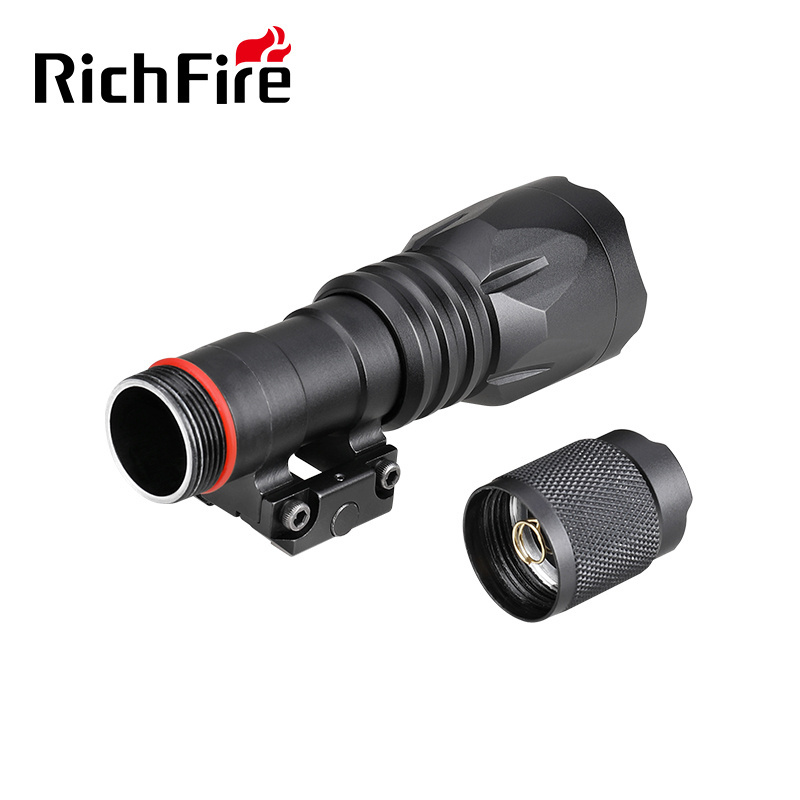 Rich Fire factory direct supply high quality customized logo package  outdoor sports LED  torch flashlight