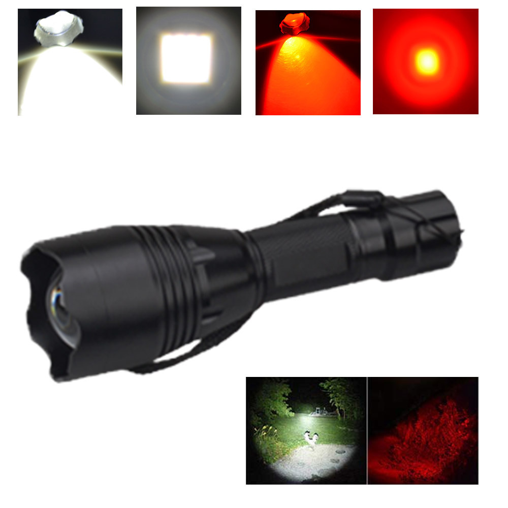 RichFire  Red Green tactical linternas torch light long distance led flashlight kit for indoor and outdoor