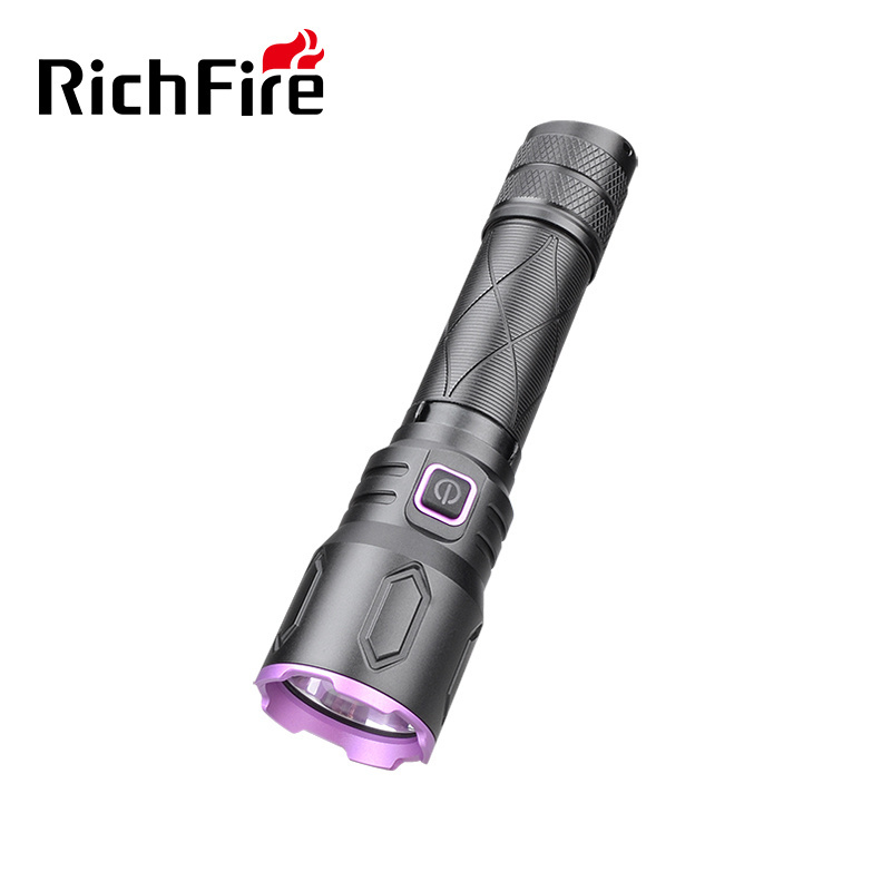 RichFire USB Rechargeable Handheld 2000LM LED Tactical Flashlight with Side Switch Light for Camping Home Emergency