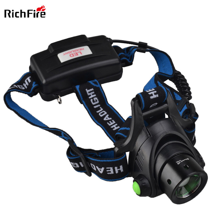 RichFire Waterproof Zoomable T6 LED Headlamp 1000lumens Headlight Flashlight Head Torch