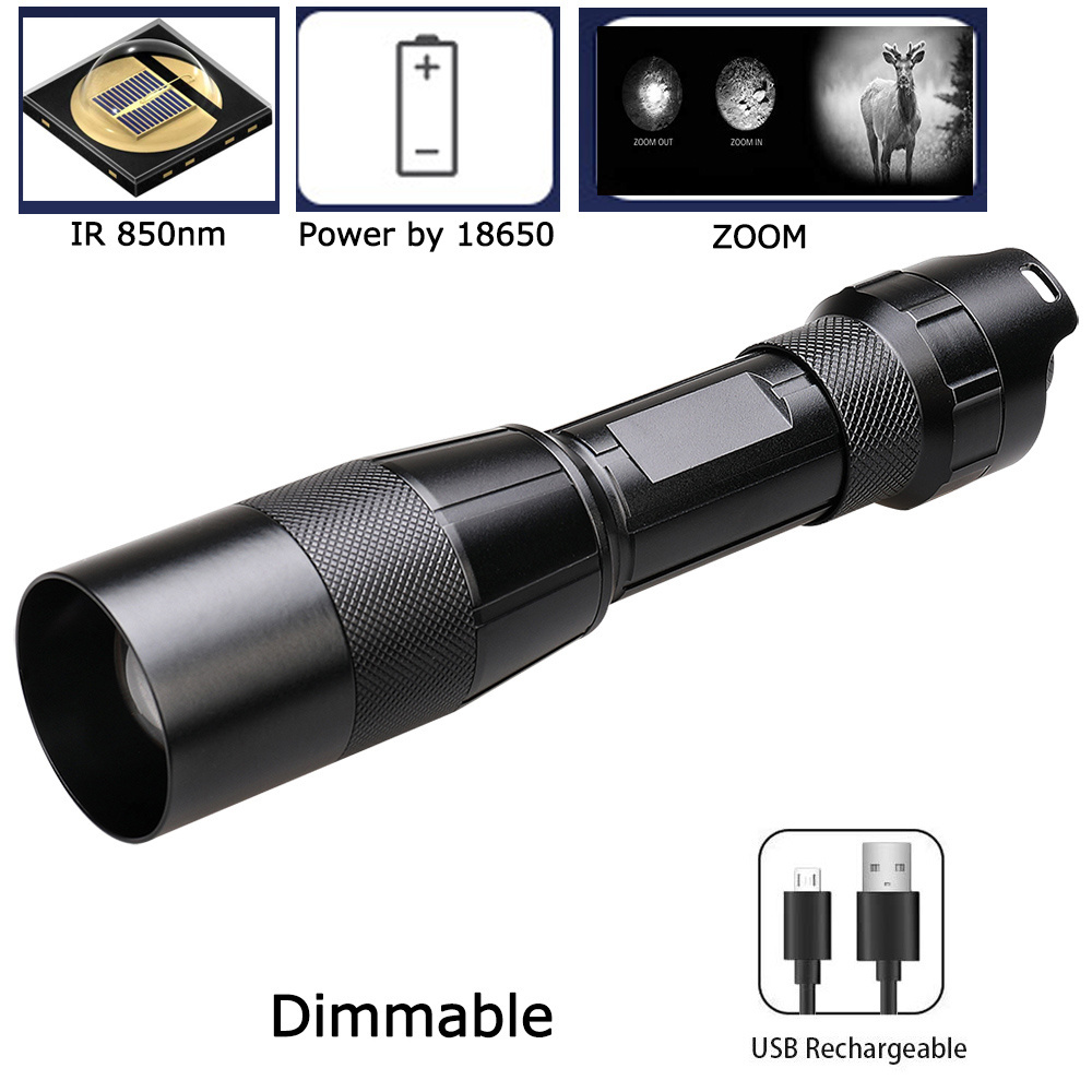 Newest Unique VCSEL 850nm Long range red led laser 940 flashlight IR illuminator