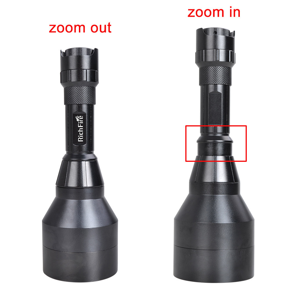 Powerful zoom dimmer led infrared 850 laser ir vcsel 940nm flashlight