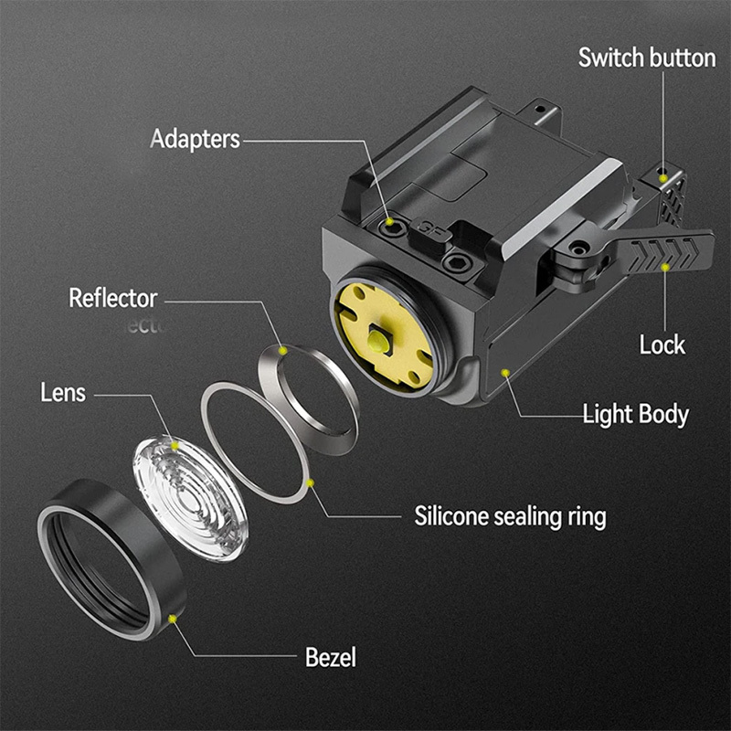 LED Compact Mini Rechargeable Flashlight 800 lumens Tactical USB light