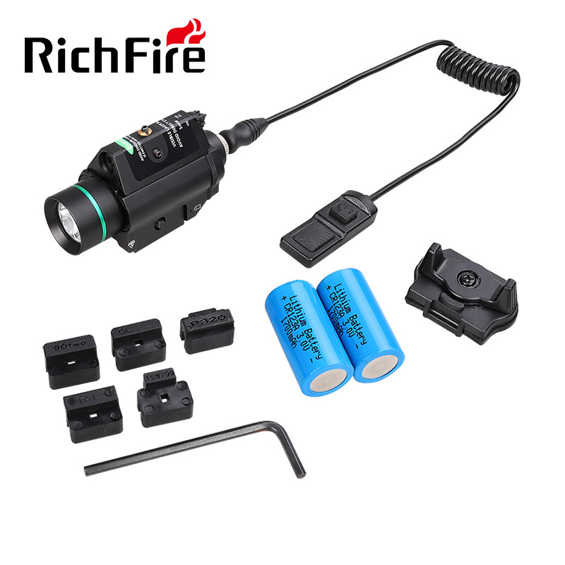 RichFire Long remote Wire tactical lazer laser pointer green red laser flashlight