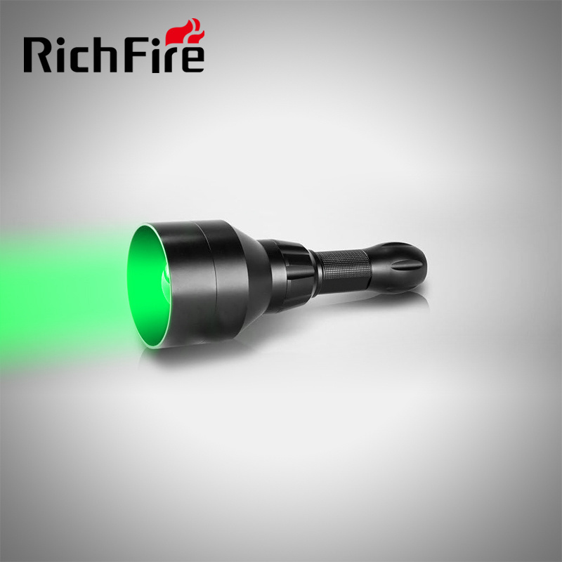 High power long range yards green light torch zoomable tactical flashlight