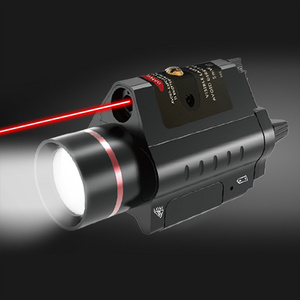 Outdoor Laser Light LED 2 in 1 Tactical Combo light Red Green Laser flashlight and laser