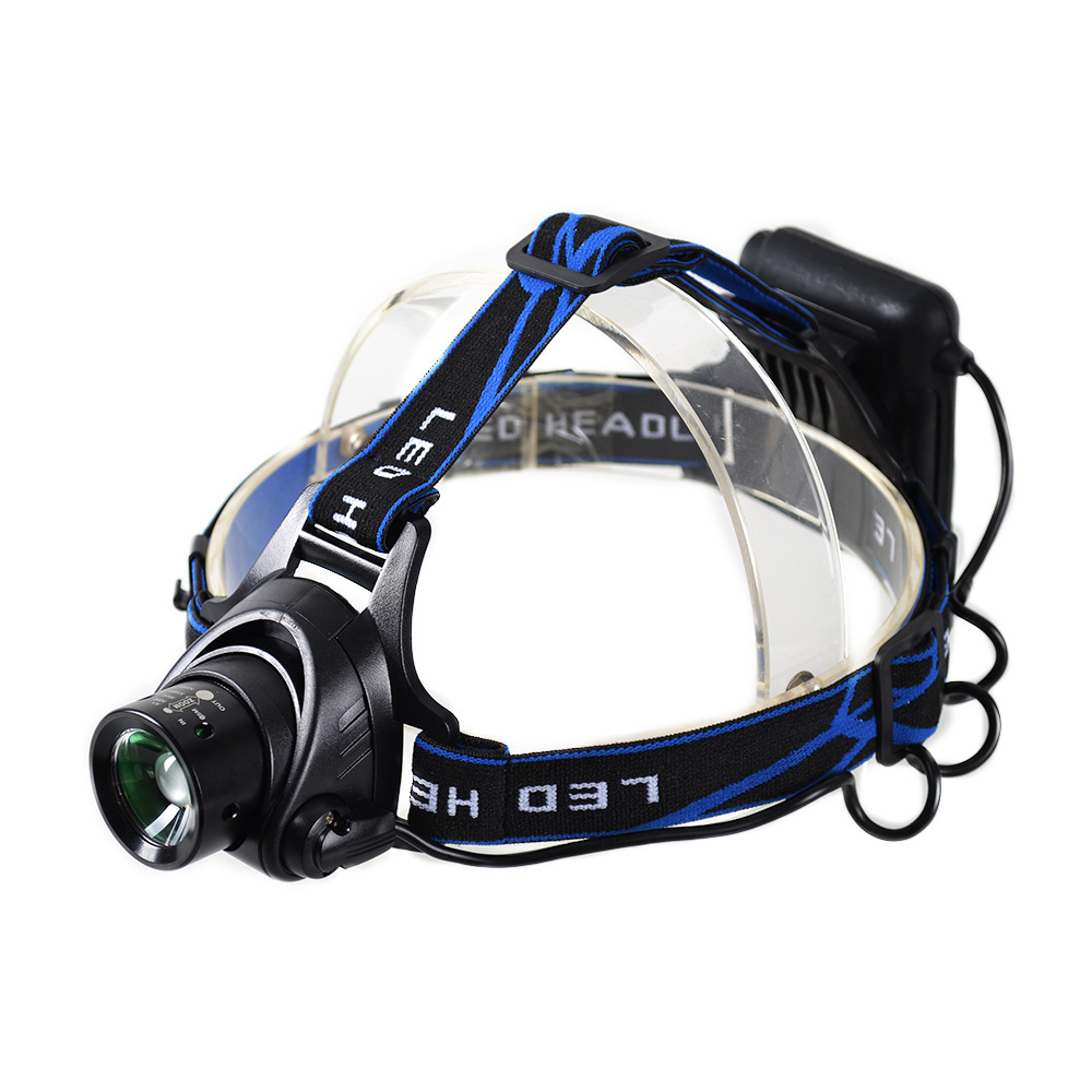 Headlight led headlamp zoom flashlight adjustable head lamp 1000lm AA/18650 battery front light zoomable