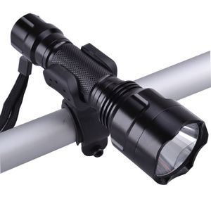 Aluminum 1000 Lumen 10W Rechargeable flashlight for outdoor red light C8 Flashlight