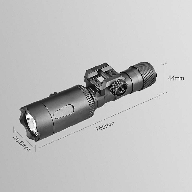 Professional Mount Tactical Flashlight 1200 Lumen with Pressure Switch LED Tactical Light