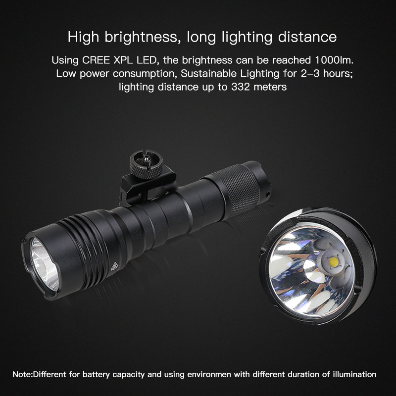 M300 1000 1250 lumens light tactical quick release mounts rechargeable flashlight