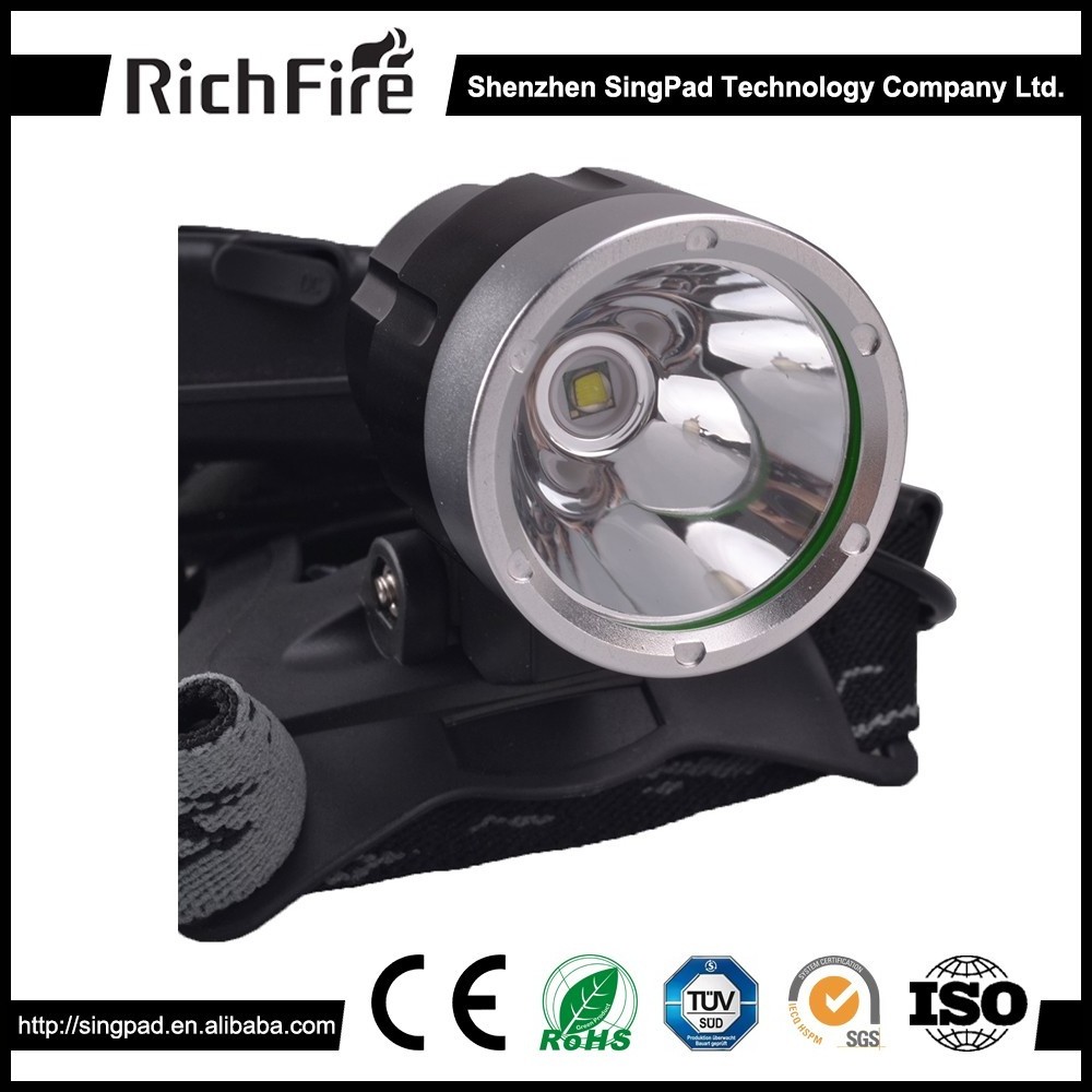 RichFire super bright rechargeable 1000lumens headlamp torch head