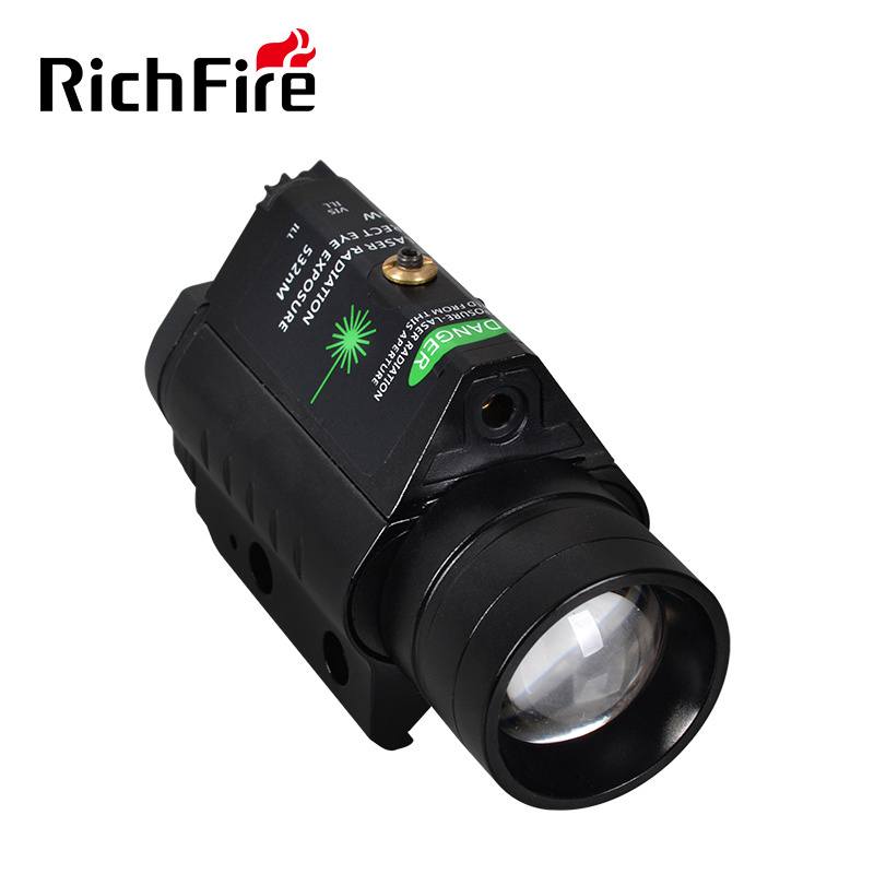 Tactical laser combo 300lm light mounted green  laser flashlight