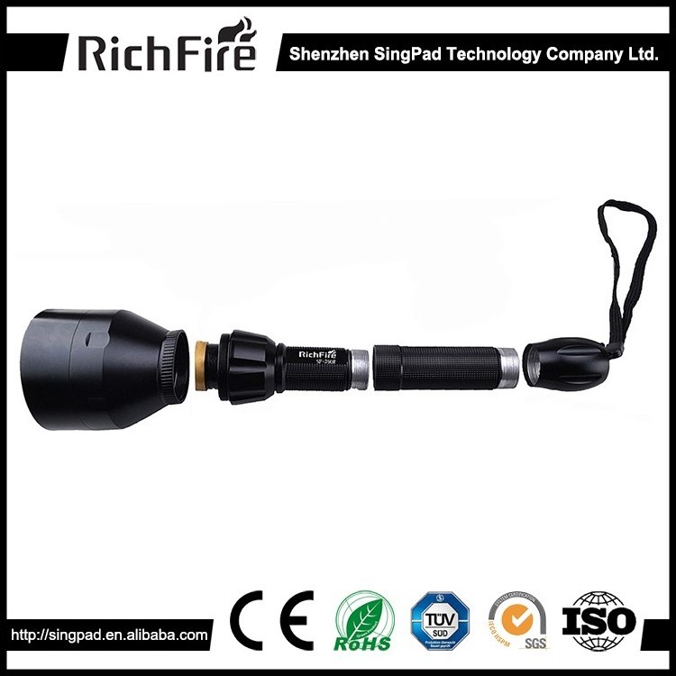 Outdoor Zoomable 18650 flashlights rechargeable red tactical flashlight led torch light