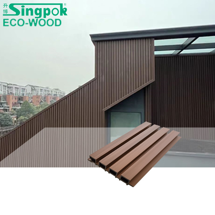 Co-extrusion Wall Siding waterproof Composite Cladding WPC Wall Panel Exterior Wall Decorative WPC Panel Outdoor Louver