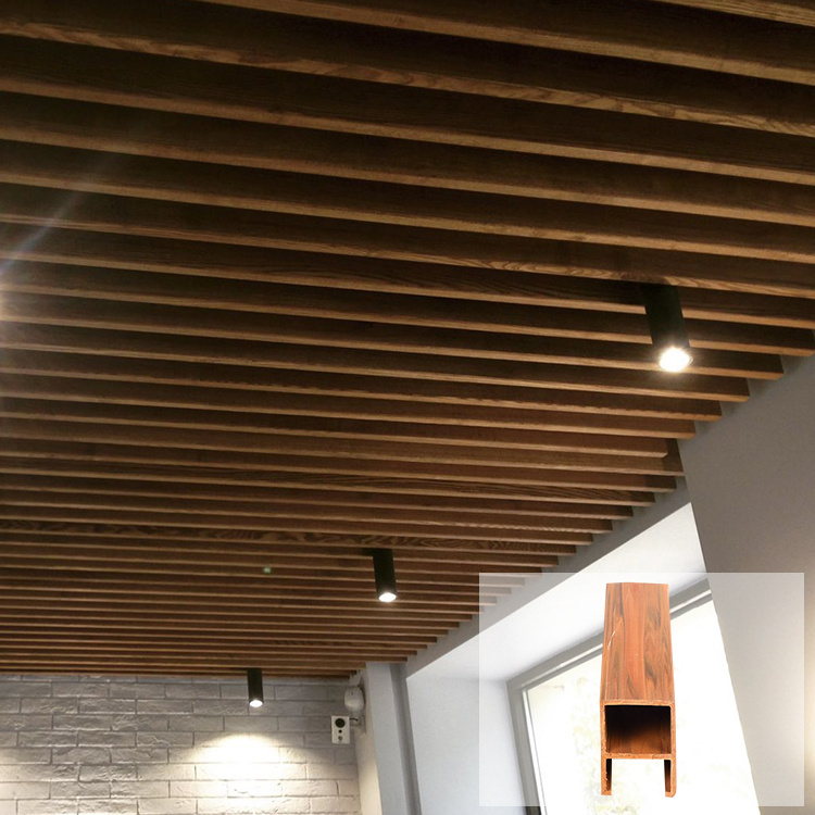 Wpc 40*55mm Ceiling In Flexible Design Waterproof Wood Plastic Board