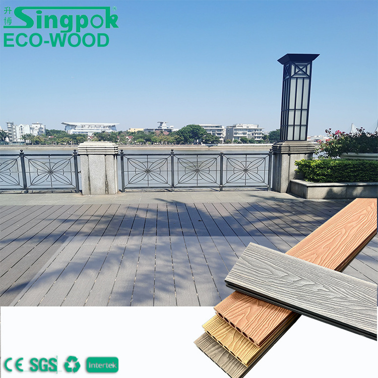 Singpok New design Composite Decking Teak Deck Cumaru Wpc Terrasse