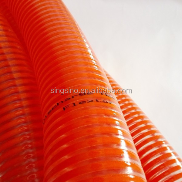 Low Price Orange Color PVC Suction Hose / Manguera de succion de PVC de color naranja