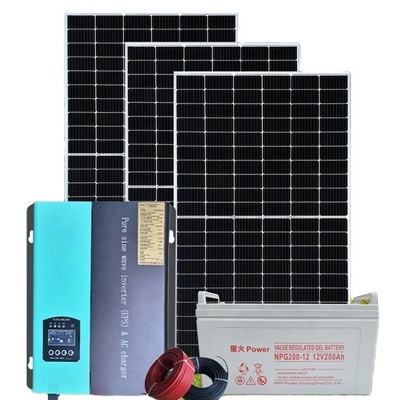 Best Price Off Grid Solar Panel Kit 1000W Solar Power System with Battery all in one inverter for home