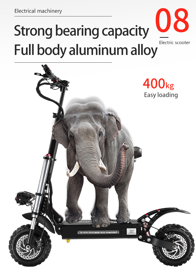 Electric scooter EU warehouse dual motor 5600w with seat 85km/h powerful adults electric scooter