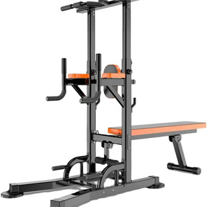 OEM Factory Horizontal Bar Power rack with Weight Bench Dip Station Tower Single Parallel Bar Fitness Equipment Pull Up Bar