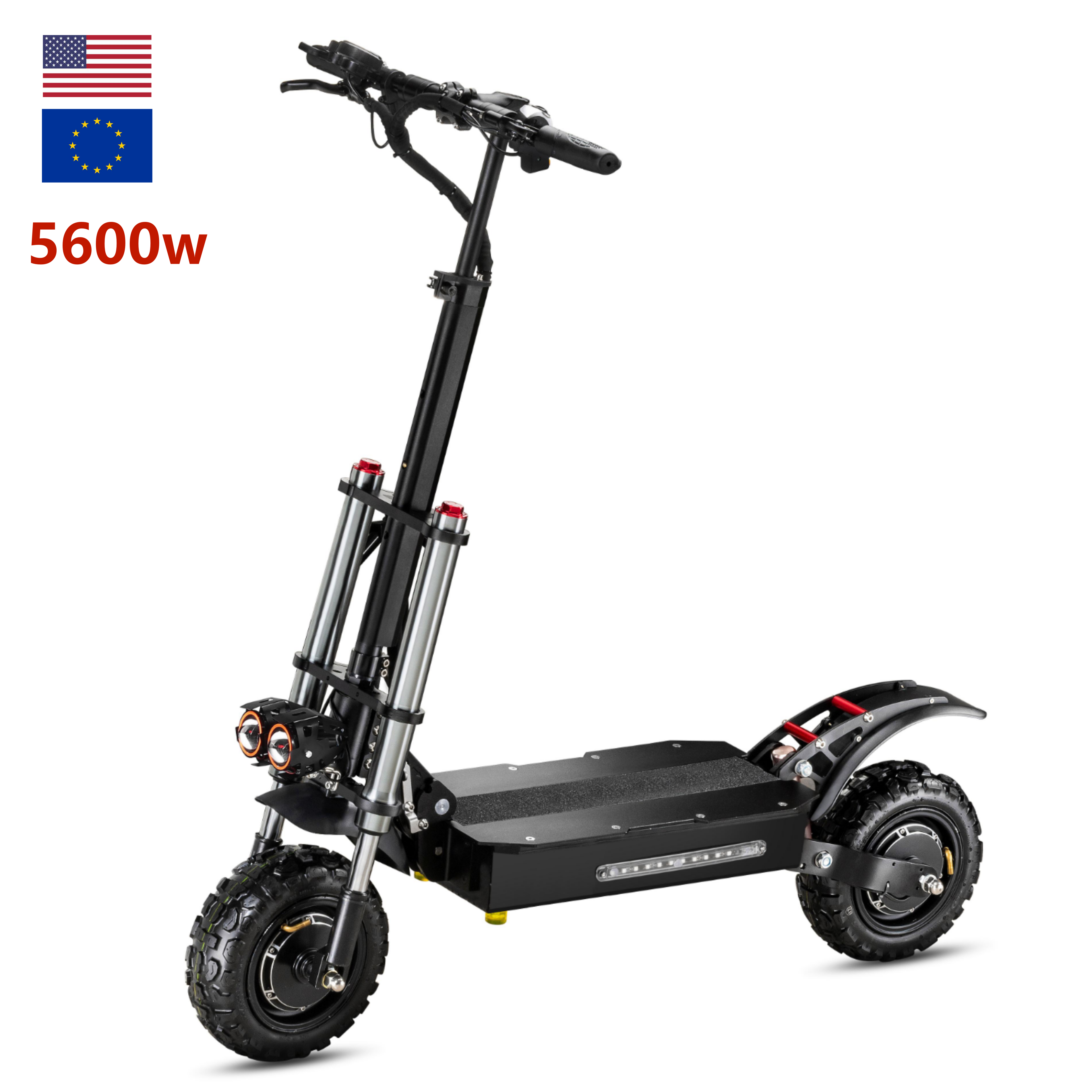 Electric scooter EU warehouse dual motor 5600w with seat 85km/h powerful adults electric scooter