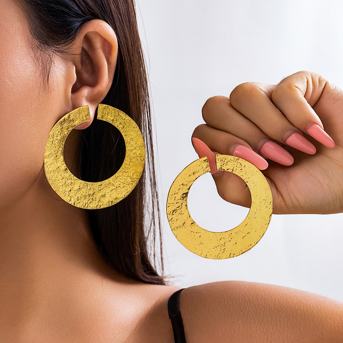 Mixed Wholesale Chunky Hoop Earrings Jewelry For Women 18k Gold Plated Huggie Chunky Statement Earrings