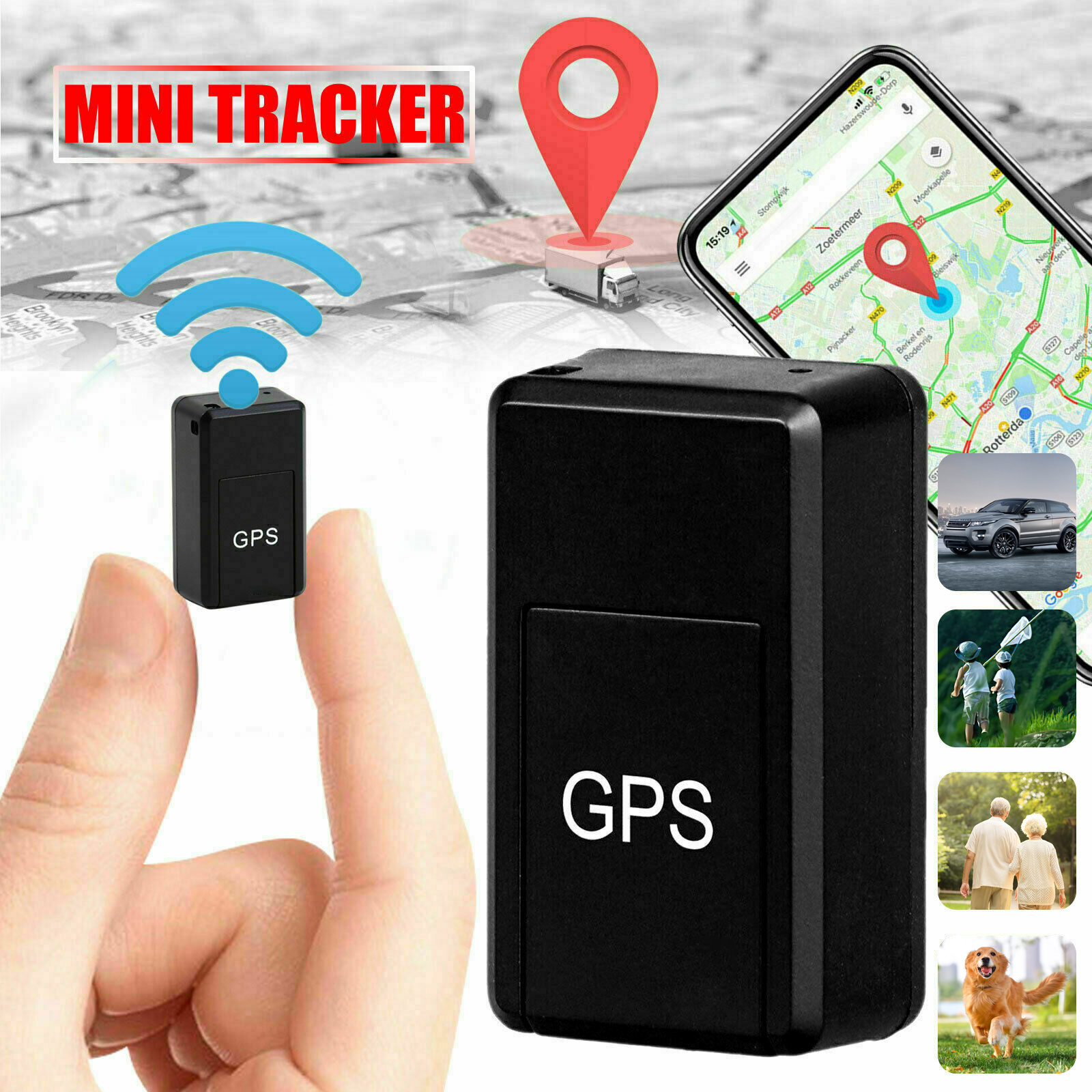 Customized Mini GPS Tracker Magnetic for Vehicle Car Person Dog Pet Mini GPS Real Time Long Standby Tracking Device