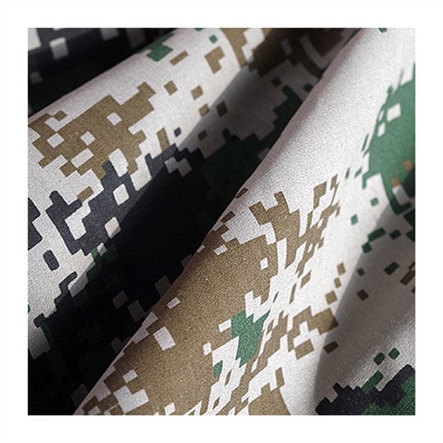 Waterproof polyester cotton multicam pattern desert digital ripstop twill tactical camo camouflage printed fabric