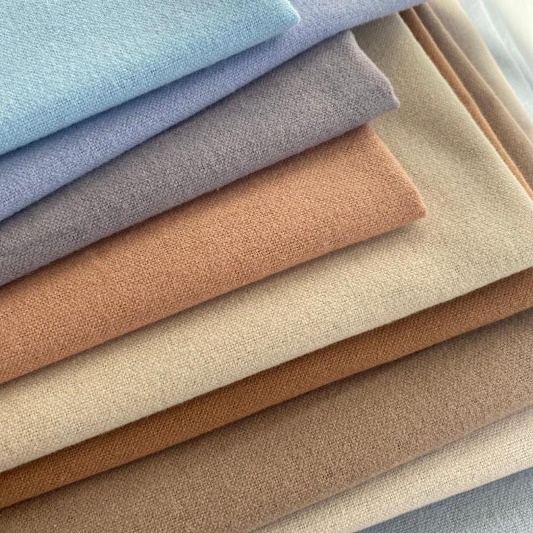 Cotton Canvas Fabric Thickened Cotton Linen Sofa Pure Color Linen Curtain Old Coarse Cotton Canvas Bag Fabric