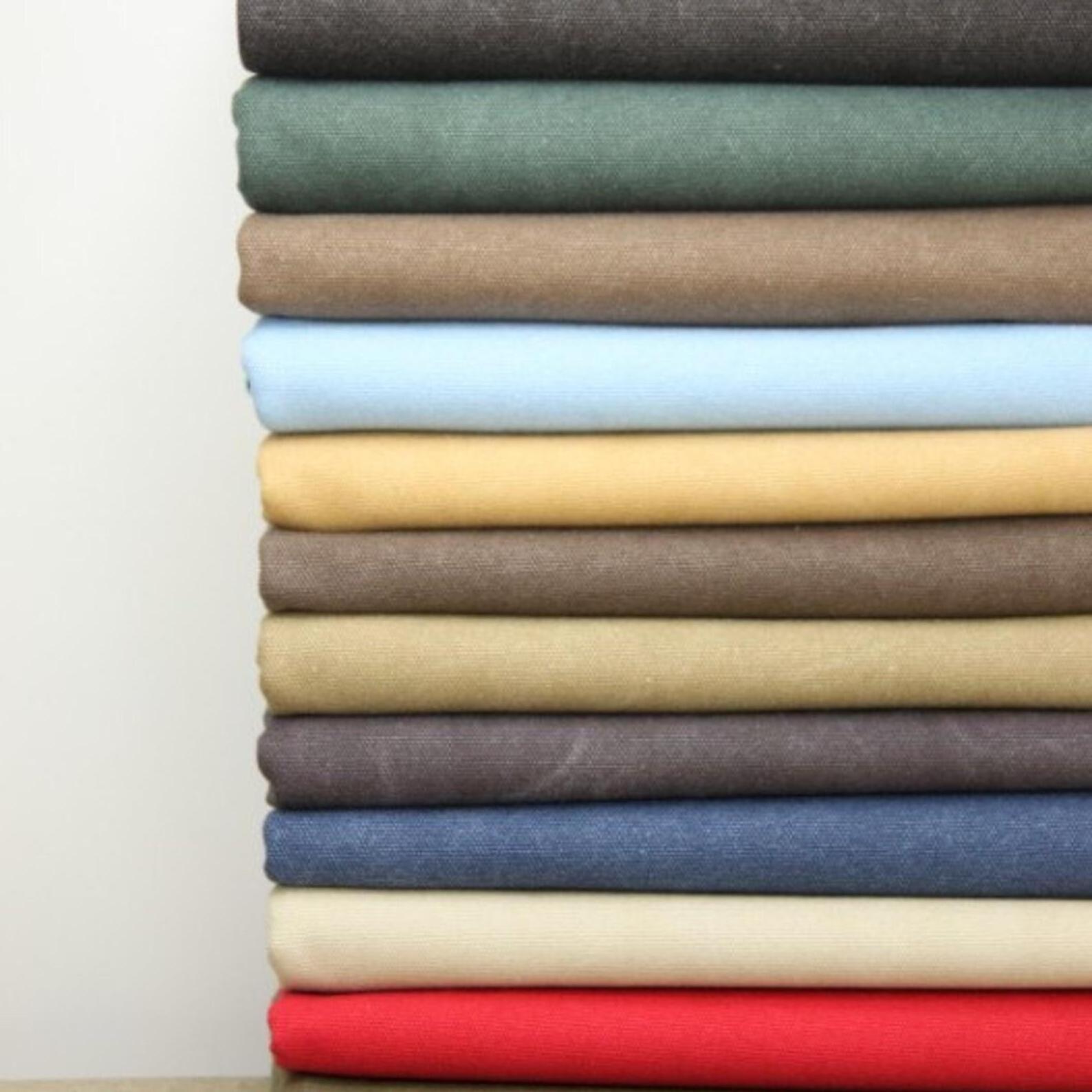 Cotton Canvas Fabric Thickened Cotton Linen Sofa Pure Color Linen Curtain Old Coarse Cotton Canvas Bag Fabric