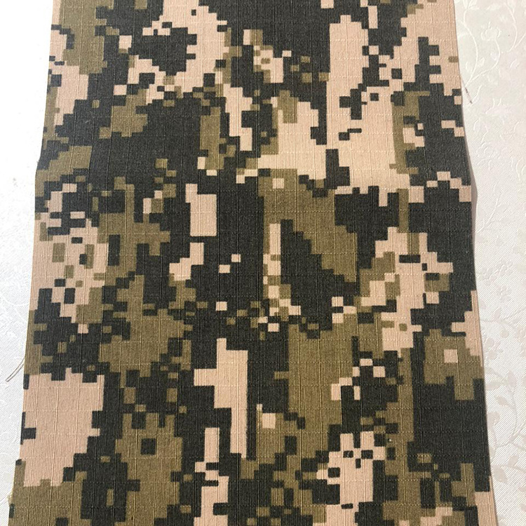 Waterproof polyester cotton multicam pattern desert digital ripstop twill tactical camo camouflage printed fabric