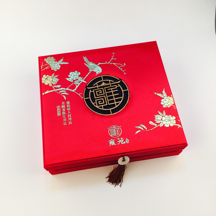 Customized Logo Design Gift Luxury Moon Cake Paper Box Color Mooncake Packaging Rigid Box For Mid-Autumn Festival