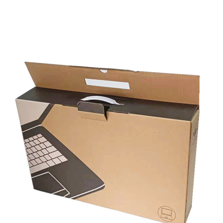 Custom 3 Layer Corrugated Cardboard Shipping Folding Laptop Packaging Box Laptop Postal Mailing Shipping Box