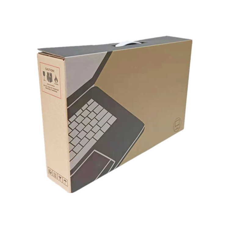 Custom 3 Layer Corrugated Cardboard Shipping Folding Laptop Packaging Box Laptop Postal Mailing Shipping Box