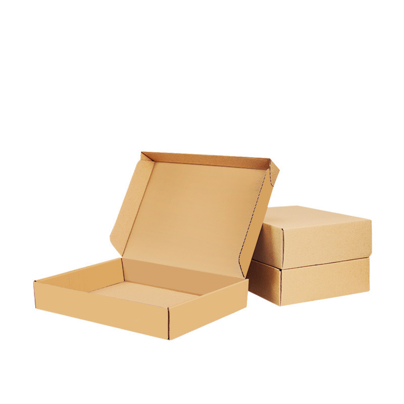 Wholesale Clothing Underwear Extra Hard Packaging Express Brown Solid Color Kraft Paper Colored Mailer Box