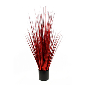 Real Touch Artificial Plante 80CM Red Onion Grass in pot Decor for Home Outdoor