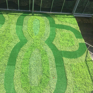 2024 Real touch Custom Outdoor Balcony Interlocking Floor Synthetic Turf Artificial Grass Tiles For Landscaping