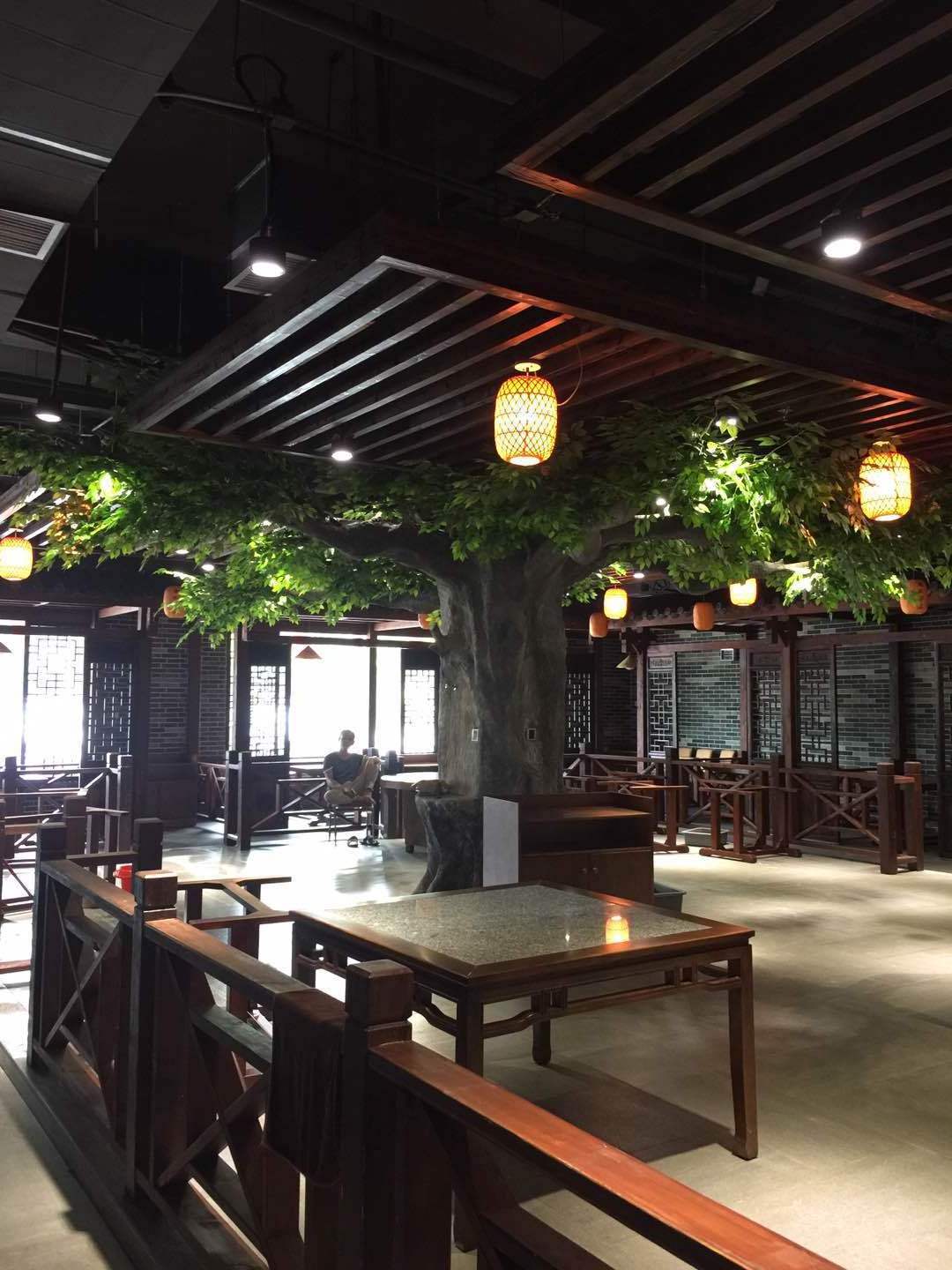 Unique Restaurant artificial tree hotel decorative indoor large artificial ficus tree lush arboles simulation banyan tree