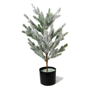 High quality Professional Artificial Plante 70cm 13 Branches Cypress Cedar bonsai Plants  Decorative for Indoor Home Outdoor