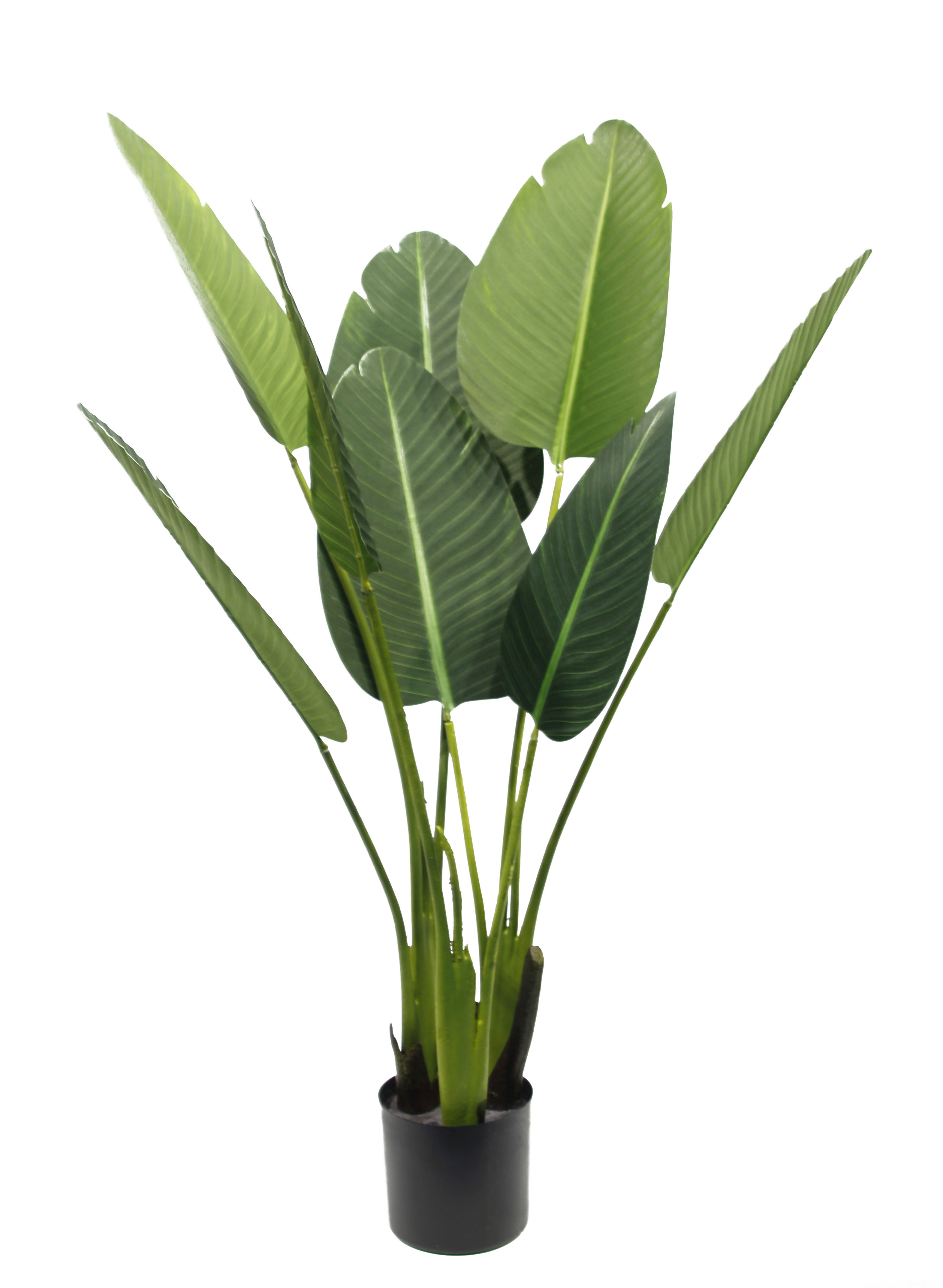 Real touch Wholesale Artificial Traveler Banana Tree natural Plants120CM 8Leaves in Pot Decoration Garden Landscaping