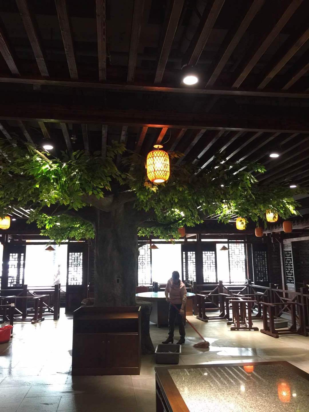 Unique Restaurant artificial tree hotel decorative indoor large artificial ficus tree lush arboles simulation banyan tree