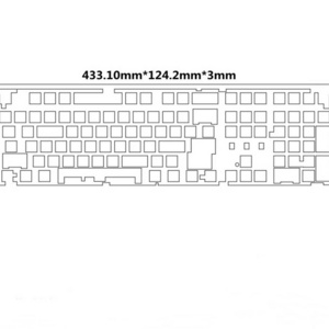 Custom die cut OEM Black 2/33.5/4/5mm Shaft under the mat shock-proof mute keyboard pu foam sheet poron gasket xrd for computer