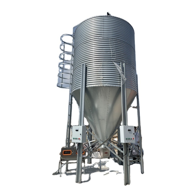 Automatic Feeding System Poultry Farming Grain Silo For Chicken Feed Storage Bins