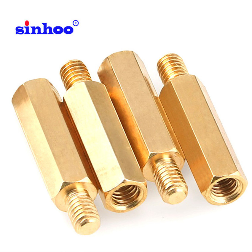 China wholesale metal round aluminum standoff spacer stainless steel brass threaded male female hex pcb standoff spacer