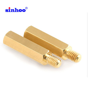 China wholesale metal round aluminum standoff spacer stainless steel brass threaded male female hex pcb standoff spacer